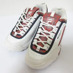 良品 FILA フィラ アトモスピンク アイアイ トリプルコラボ Disruptor 2 ディスラプター2 厚底 スニーカー 23.5cm ホワイト レディース 古着 中古 USED