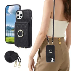 mini 背面ケースおしゃれ mini 背面カード収納 mini 横置きスタンド機能 iphone12 アイフォン12ミニ スマホケース に適用 リング付き カバー ショルダー 可愛い ケース 女性 ケース 人気 いphone12 肩掛け 手帳型 斜め掛け 1