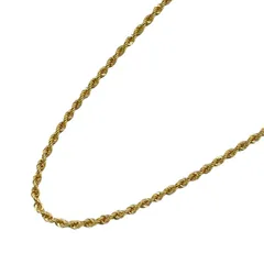 ロープチェーンネックレス ゴールド K18 ジュエリー