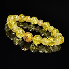 勝ち運を高めるならコレ 10ミリ 8ミリ 金彫皇帝龍 龍紋石 ドラゴンアゲート シトリンクラック ゴールド ルチルクォーツ ブレス 相性抜群 天然石 最強金運 パワーストーン 開運 ギフト ryub27 運気向上 お揃い 高品質 / 京海堂 天然石の卸　京の蔵