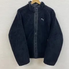 PUMA プーマ　ボアジャケット　シェルパジャケット　リバーシブルジャケット　メンズ　ブラック　サイズＬ　ロゴマーク