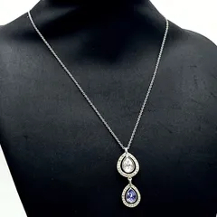 SWAROVSKI スワロフスキー　ネックレス　チョーカー　ライトストーン　クリスタル　シルバー　レディース