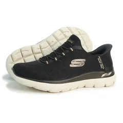 新品 SKECHERS スケッチャーズ スニーカー レディース スリップインズ アーチフィット サミッツ ラックス レオパード 150750W BKGD ブラック/ゴールド
