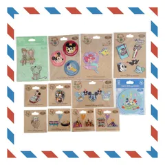 ディズニー ワッペン【12枚セット】 ミッキー ミニー ドナルド デール ピーターパン ティンカーベル アリエル バルーン ハンドクラフト 東京ディズニーリゾート TDR