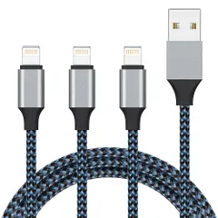 Atill for iPhone 充電ケーブル ライトニングケーブル 1M 3本セット Lightning ケーブル アイフォン 急速充電 高耐久編組ナイロン USB 充電コード USB同期 高速データ転送 高耐久 断線防止 iPhone iPad  ...
