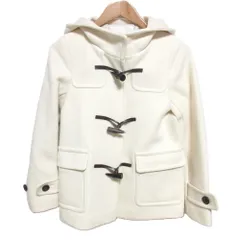 良品 green label relaxing グリーンレーベルリラクシング アローズ ショート丈 SC ダッフルコート 小さいサイズ 34 ホワイト レディース 古着 中古 USED