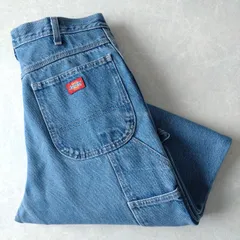 ■古着 Dickies ディッキーズ デニムペインターパンツ 1993SNB 実寸W34L32【D1701】