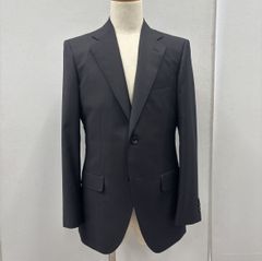 極美品✨️エルメネジルドゼニア in ゼニア”TRAVELLER”ホップサック無地スペシャルジャケット【Made 58サイズ ホップサック 黒 トラベラージャケット ジャケット・アウター