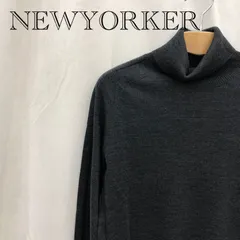 NEWYORKER ニューヨーカー ニット　セーター 薄手 グレー トップス M グレー  レディース ファッション