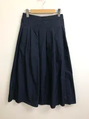 URBAN RESEARCH DOORS アーバンリサーチドアーズ DF94-25V008 FORK&SPOON ツイルタック スカート size2 /紺 ■■ レディース