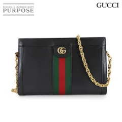 未使用 展示品 グッチ GUCCI オフィディア スモール ショルダー バッグ レザー ブラック 503877 Ophidia Small Shoulder Bag 90309233