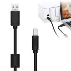 プリンターケーブル 抗干渉 usb a to b エプソンUSBケーブル USB-A（オス）to USB-B（オス） Deear タイプb usb2.0 プリンター、ファクス、電子ピアノ、DACデコーダ、コピー機、印刷機などに対応 EMI抗干渉磁気リ ...