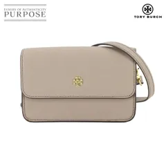 未使用 展示品 トリーバーチ TORY BURCH ミニ ショルダー バッグ レザー グレージュ ゴールド 金具 Shoulder Bag 90309322