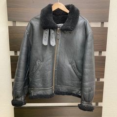 美品■ハラジュクマザー　フライトジャケット　B-3 羊革　ムートン　ブラック 美品□ハラジュクマザー フライトジャケット B-3 羊革 ムートン