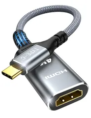 Highwings USB C - HDMI 変換アダプタ 4K@60Hz Type-C 変換アダプタ タイプC 変換コネクター [Thunderbolt 3 / 4] スマホ 変換ケーブル USB C端子からHDMIメス iPhone 16/15  ...