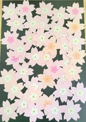 お得用!! 桜 お花 ペーパーフラワー 施設 壁面飾り 壁面装飾