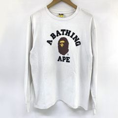 y2k A BATHING APE カレッジロゴ ドルマン ロンT - メルカリ