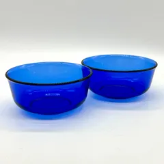 Arcoroc（アルコロック）社製 フランス製 コバルトブルーガラスボウル 洋食器 小鉢 取り皿 デザート インテイリア