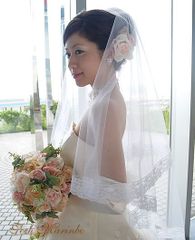 ウェディングベール【ジャスミン】（ミドル丈）