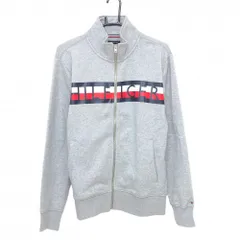 【美品】トミーヒルフィガー ジャケット 杢グレー 裏起毛 ビッグロゴ メンズ XL ゴルフウェア Tommy Hilfiger Golf