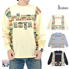 新品タグ付 パンディエスタ ロング Tシャツ ネイティブ 和柄 ホワイト 