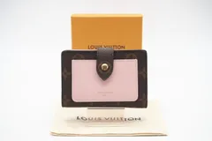★3日以内返品可★ 極美品 LOUIS VUITTON ルイ・ヴィトン モノグラム ポルトフォイユ ジュリエット ローズバレリーヌ M80973 二つ折り財布 ブラウン ピンク コーティングキャンバス レディース