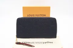 ★3日以内返品可★  LOUIS VUITTON ルイ・ヴィトン アンプラント ジッピーウォレット マリーヌルージュ M62121 長財布 ネイビー レッド カーフレザー レディース
