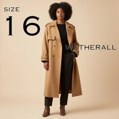 【極美品】Wetherallウェザーオール 70s英国製ヴィンテージ カシミヤウール製ドルマンスリーブコート 16(2XL) キャメル【古着】【中古】【送料無料】のサムネイル