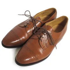 美品 POLO RALPH LAUREN ポロラルフローレン レザー メダリオン レースアップ ドレスシューズ ダービーシューズ 23cm ブラウン レディース 古着 中古 USED