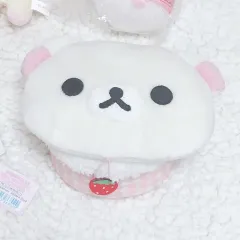 クラシック コリラックマ いちご ピンク CHECK フェイス ぬいぐるみ 小物入れ