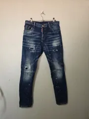 DSQUARED2 ディースクエアード2 デニム ズボン ダメージ ウォッシングデニム ウエスト 30インチ メンズ レディース ユニセックス