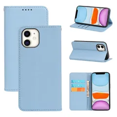 【特価セール】適用 iPhone 11 ケース 手帳型 適用iPhone11 手帳型ケース スマホケース カバー 手帳型 PUレザー カード収納 財布型 耐衝撃 ケース マグネット スタンド機能付き 5色(いphone11 用 ケース 手帳型) (ライトブルー