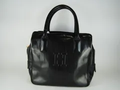 【USED/B】HIROFU ヒロフ レザーハンドバッグ ブラック