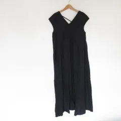美品 23SS JILLSTUART ジルスチュアート ノースリーブ ドレスワンピース 2 ブラック レディース 古着 中古 USED