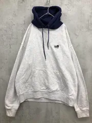 CONVERSE コンバース 2473-3540 バイカラー スニーカー刺 プルオーバー パーカー sizeXL/グレー×紺 ■■ メンズ