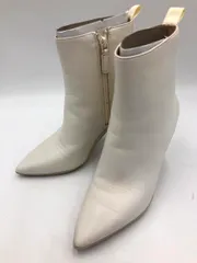 COLE HAAN コールハーン GA YORK BOOTIE 85MM W27216 羊革 ショート ブーツ size6B/アイボリー ◆■◎レディース