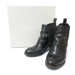 良品 Fabio Rusconi ファビオルスコーニ サイドゴアブーツ サイズ36 約23cm ブラック  レディース 古着 中古 USED