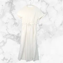 LOWRYS FARM ローリーズファーム ドッキングワンピース オフホワイト フリーサイズ □〇