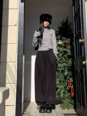 ロングジョガー起毛 (冬新作 裏起毛 ロング デイリー トレーニングウェア)