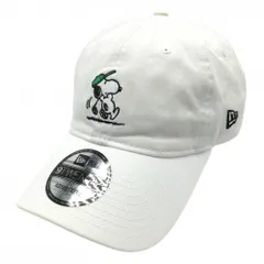 ニューエラ×PEANUTS キャップ 白 スヌーピー刺しゅう   ゴルフウェア New Era