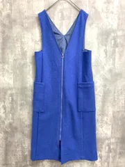 Aga アーガ 圧縮 ウール ジャンパー スカート ワンピース スカイブルー ◆■◎レディース