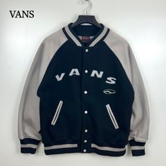 VANS スタジャン レザー切り替え 髑髏 スナップボタン 裏地キルト生地 