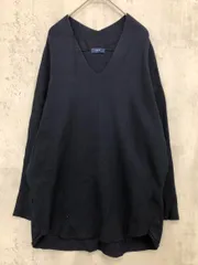 SHIPS シップス Vネック ロングスリーブ ニット セーター sizeONE/紺 ◇■ レディース