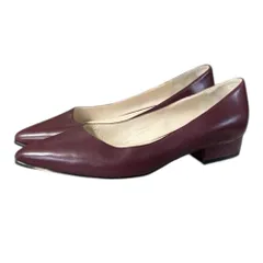 良品 Cole Haan コールハーン レザー パンプス サイズ6 1/2B バーガンディ レディース 古着 中古 USED