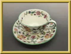 MINTON ミントン HADDON HALL ハドンホール グリーン カップ＆ソーサー ティーカップ コーヒカップ 英国製 ブランド 食器 洋食器 茶器 陶磁器