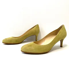 イタリア製◎【FABIO RUSCONI】ファビオルスコーニ アーモンドトゥ スエード ヒール パンプス オフィス フォーマル お呼ばれ 結婚式 入学式 卒業式 ママ ライトブラウン レディース 37 1/2 (23.5～24.0cm相当) /M42321UU