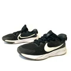 子ども用 【NIKE】ナイキ STAR RUNNER スターランナー4 ローカット スニーカー スポーツ シューズ 運動靴 通学 小学生 DX7614-001 ブラック×ホワイト キッズ ジュニア 21.0cm/M42327UU