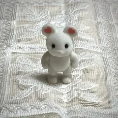 シルバニアファミリー マシュマロ ネズミ 白ネズミ ハートネズミ 直立 赤ちゃん