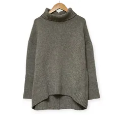 美品 THE SHINZONE シンゾーン タートルネック ニット プルオーバー セーター Free グレー レディース 古着 中古 USED