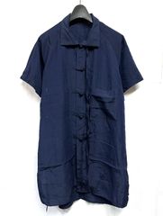 yohji Yamamoto POUR HOMME チャイナシャツ 釈迦釦リネン - メルカリ